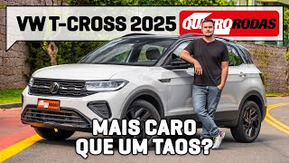 VW TCross 2025 EVOLUI mas PODE CUSTAR mais que um TAOS [upl. by Haeckel]