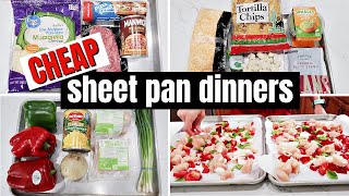 EASY SHEET PAN DINNERS  COOK WITH ME  FRUGAL FIT MOM [upl. by Marleah]