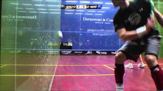 Squash  Davenport North American Open 2013  SF Roundup pt2 Matthew v Gaultier [upl. by Ibbie]