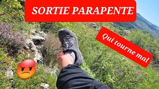 Accident parapente campingcar nomade vanlife parapente [upl. by Innavoj]