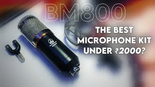 Best Microphone Kit Under Rs 2000  For Singing  Streaming  YouTube  TechBlaze BM800 Mic Kit 🔥 [upl. by Anwahsit105]