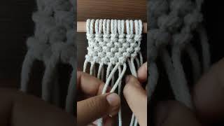 Macramepattern macramedesign macrame beginners macramepattern knot macrameknots pattern reel [upl. by Leciram]