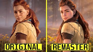 Horizon Zero Dawn Remastered vs Original PS5 Early Graphics Comparison  State of Play [upl. by Hardej]