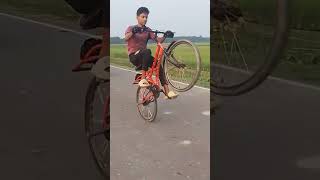 Cycle stantsshortsyoutube stunt attitude cycle cyclestunt biral subscribe [upl. by Fotzsyzrk]