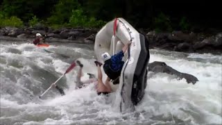 Whitewater Rafting Carnage on Ocoee River w Class IV Recirculating Swims [upl. by Rodolfo570]