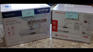 First impressions Brother SQ9285 vs Singer 7285Q [upl. by Yentruocal349]