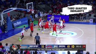 Brgy Ginebra San Miguel vs NorthPort Batang Pier  April 14 2024  Third Quarter Highlights [upl. by Idnew968]