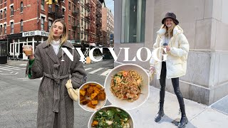 A Week In NYC  Workouts Coffee and a Suprise I Sanne Vloet [upl. by Haidedej298]