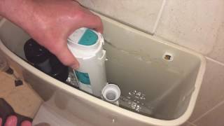 Fix Constantly Running Dual Flush Toilet Cistern By Replacing The Flush Valve Washer [upl. by Adnauqal]