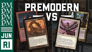 Dreadnought Fling vs WBG Junk  Round 1  June Premodern MTG Tournament [upl. by Jessey36]