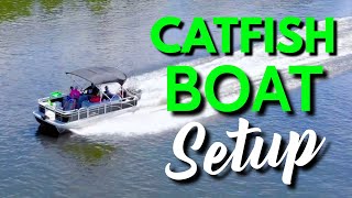 I turned this boat into a catfishing machine Catfish Boat Setup [upl. by Paver221]