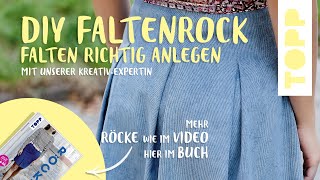 DIY Faltenrock So legst du deine Falten richtig [upl. by Vento]