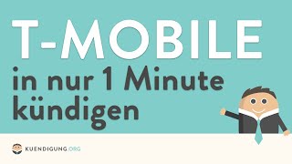 TMobile kündigen  in genau 1 Minute erledigt [upl. by Ahsenaj]