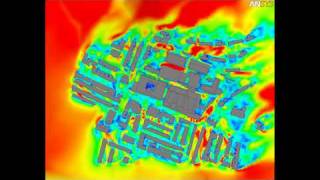 Wind Study CFD Analysis for Flow Through a City Block [upl. by Nahta287]