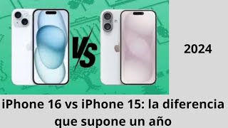 iPhone 16 vs iPhone 15 ¡Qué diferencia hace un año [upl. by Zilef]