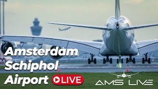 🔴 LIVE Departures followed by arrivals at Amsterdam Schiphol Airport [upl. by Braunstein]