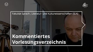 Kommentiertes Vorlesungsverzeichnis der Fakultät SLK [upl. by Nylidnam607]