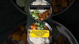 For just ₹120 ✅you can make two high calorie high protein meals for bulking bulking highprotein [upl. by Sonafets]