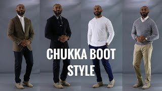 How To Style Chukka BootsHow To Wear Clarks Desert Boots [upl. by Haceber]