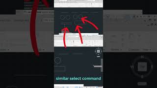 How to use similar select in autocad shorts autocad similarselectcommand [upl. by Tibbetts732]