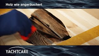 Holz veredeln mit schwarzem Epoxy von YACHTCARE [upl. by Ydna]