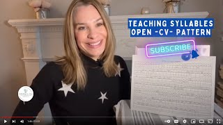 Teaching Open Syllables Tools and Strategies from Orton Gillingham Coaching [upl. by Nylime]