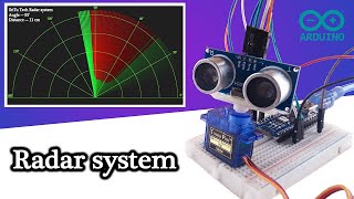 How to make a RADAR SYSTEM  Radar system with Arduino Nano Ultrasonic sensor [upl. by Hanny819]