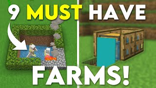 9 Farms You NEED Minecraft Bedrock 121 MCPEXboxPS4Nintendo SwitchWindows10 [upl. by Nazay378]