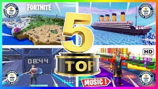 TOP 5 NAJLEPSZYCH MAP NA TRYBIE KREATYWNYM  FORTNITE [upl. by Flowers]