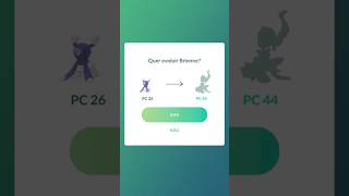 Evoluindo Popplio shiny Pokémon GO pokémongobrasil [upl. by Telfer]