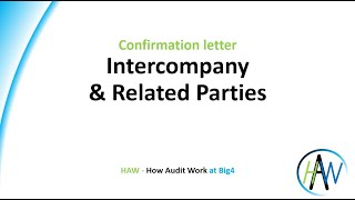 57 Confirmation letter  Intercompany amp Related Parties  Preview  HAW [upl. by Carma]