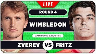 ZVEREV vs FRITZ • Wimbledon 2024 • LIVE Tennis Talk Watchalong [upl. by Abehshtab]