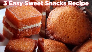 3 easy sweet snacks recipe anyone can make [upl. by Dorahs]