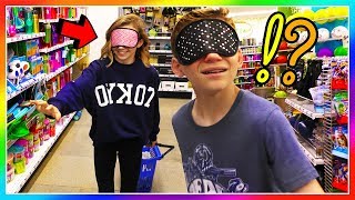 BLINDFOLDED SHOPPING AT fiVe BELoW  We Are The Davises [upl. by Reinhardt232]