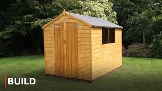 BUILD  8 x 6 Shiplap Double Door Shed [upl. by Lenno]