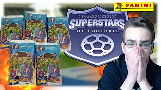 5 PACKS Panini Superstars Of Football UEFA EURO 2016 Opening Unboxing [upl. by Etireuqram403]