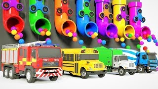 Camion Tracteur pour enfants voiture apprendre les couleurs train [upl. by Allesor699]