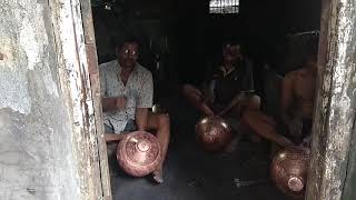 Tabla making in Mumbai  Copper Dagga making [upl. by Buskus971]