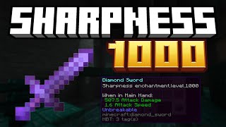 How To Get a SHARPNESS 1000 STICK in Minecraft 1213 [upl. by Assirrec]