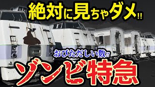 【悲劇】特急型キハ183系ゾンビ気動車が大量に放置されている場所へ行ってみた【廃車】JR北海道 崎守ふ頭 DD51北斗星色 KiHa183 คีฮา 183 [upl. by Akcirred]