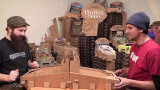 Battlemode with PinBox 3000 two cardboard pinball machines [upl. by Yajet958]