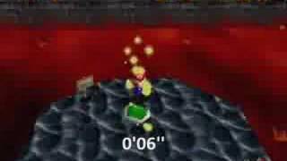 Super Mario 64 Switch 3D All Stars  Lethal Lava Land  RedHot Log Rolling Star 4 [upl. by Sabba]