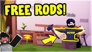 NEW UPDATE FREE Rods In Fishing Simulator ROBLOX [upl. by Bax]