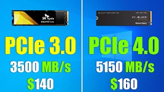 SSD NVMe PCIe 30 vs PCIe 40 Loading Windows 10  Big Difference [upl. by Nialb871]