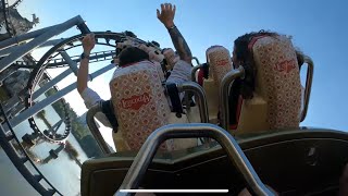 Lech Coaster  backrow 4K onride  Legendia [upl. by Llemej]