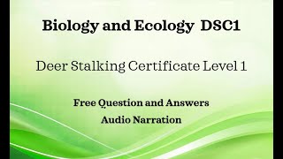 DSC1 Biology amp Ecology Section QampA Deer Stalking Certificate 1 FREE Resources Main Paper Revision [upl. by Gavra]