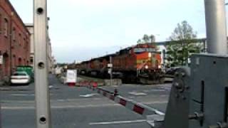 BNSF train at Olympic Sculpture Park  1 [upl. by Legna]