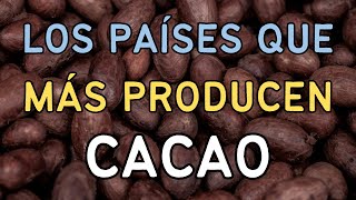 Estos Son Los 10 Países Que Más Producen Cacao 🍫 [upl. by Rehtaeh]