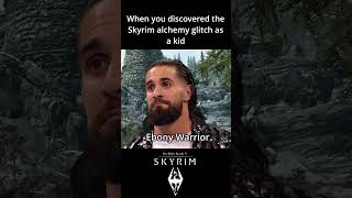 When you discovered the Skyrim alchemy glitch as a kid gamingmemes gaming skyrimmemes skyrim [upl. by Nabi]