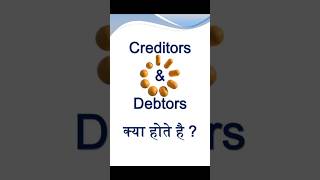 what is debtors and creditors  debtors or creditors kya hote h shorts tally tallycourse [upl. by Ahsitnauq715]